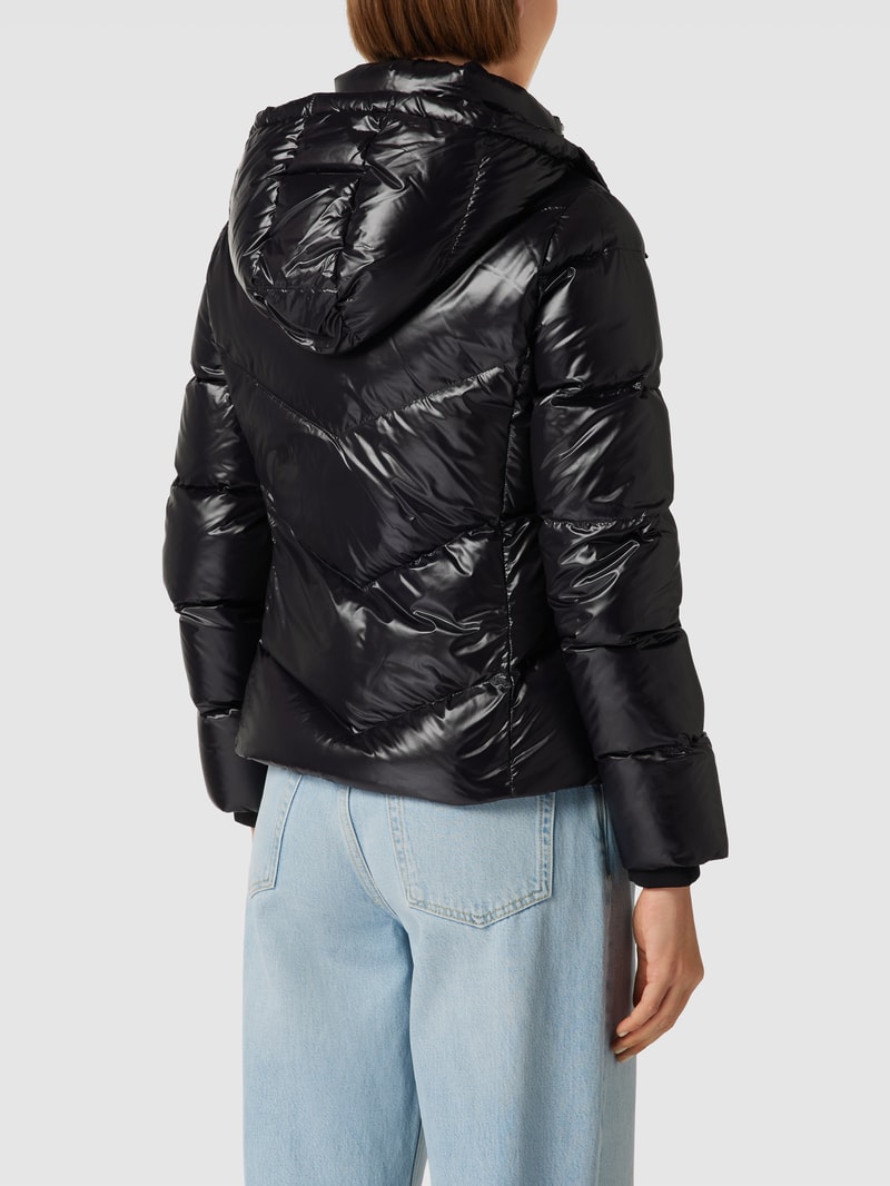 Daunenjacke mit Label-Details Modell 'Pepule' in schwarz