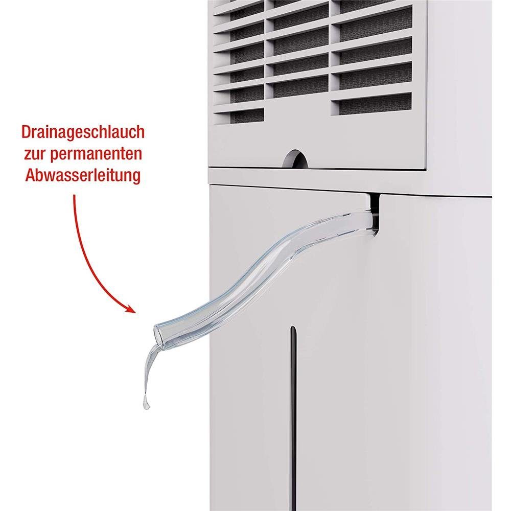 KORONA Luftbefeuchter 82100 Luftentfeuchter, 6.5 l Wassertank, Luftentfeuchter bis 30 m², Wäschetrocknungsfunktion, 6,5 L, Timer, LED-Lichtindikation, Staubfilter verbessert die Raumluft, 370 Watt, 47 dB leise, inkl. Drainageschlauch