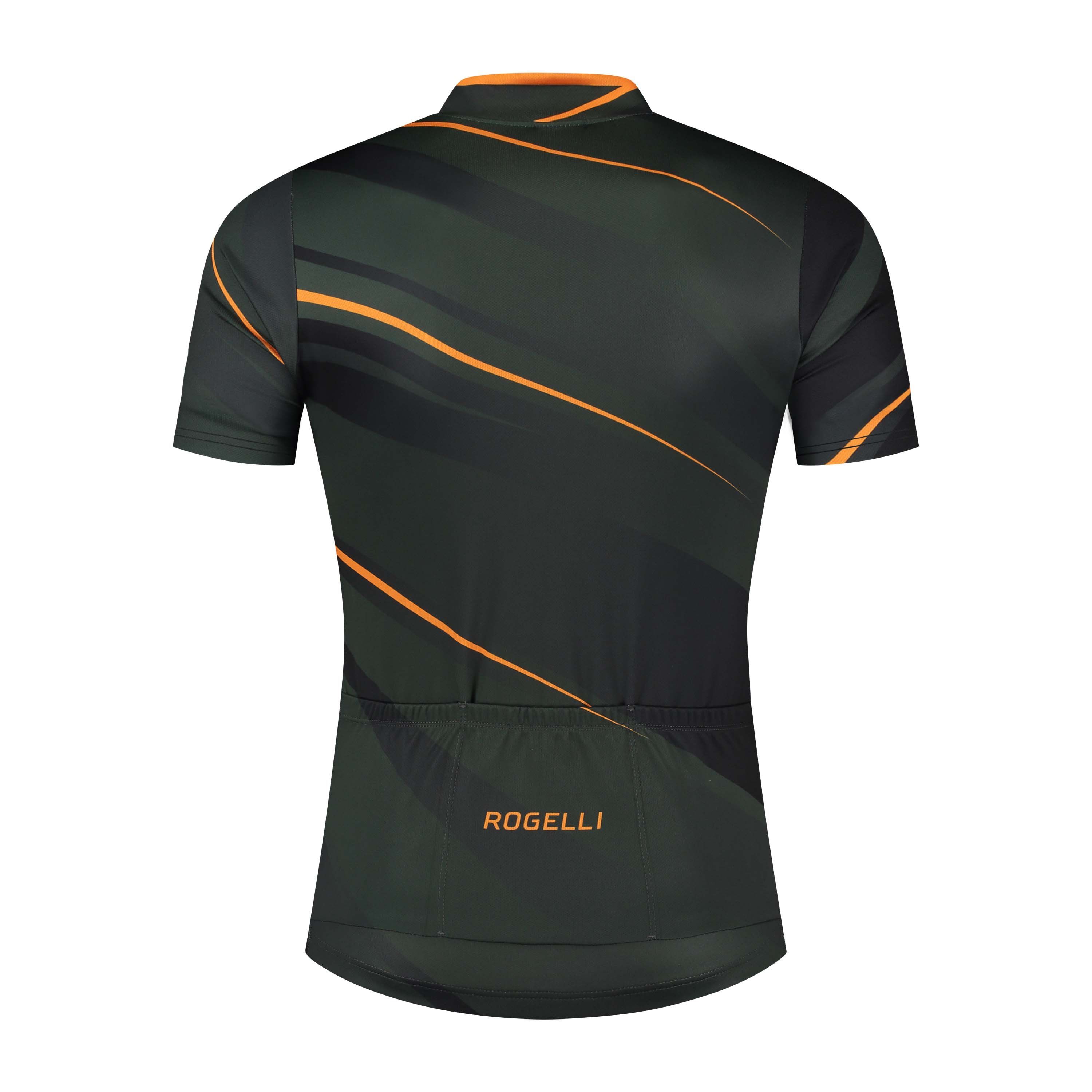 Rogelli Buzz Grün/Orange Herren Radtrikot Kurzarm