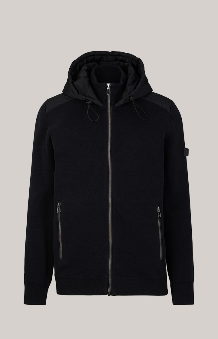 Cornflower-Strickjacke Hughen in Schwarz