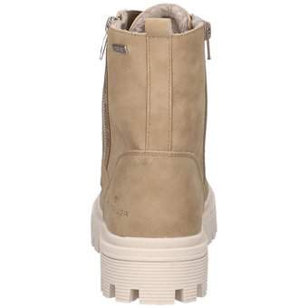 Tom Tailor Schnürstiefelette in beige