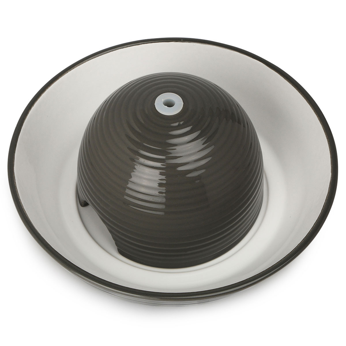 Trixie Trinkbrunnen Keramik Vital Flow 1,5 l, grau/weiß