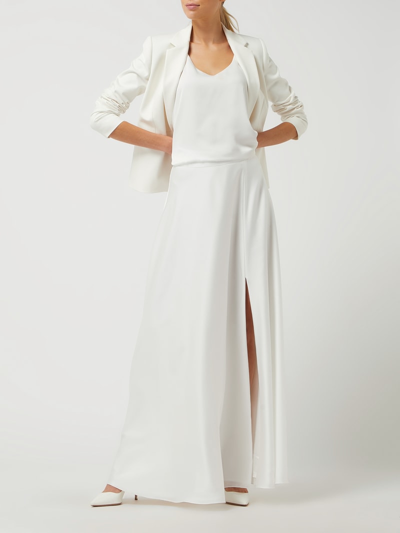 Braut-Top mit V-Ausschnitt in offwhite