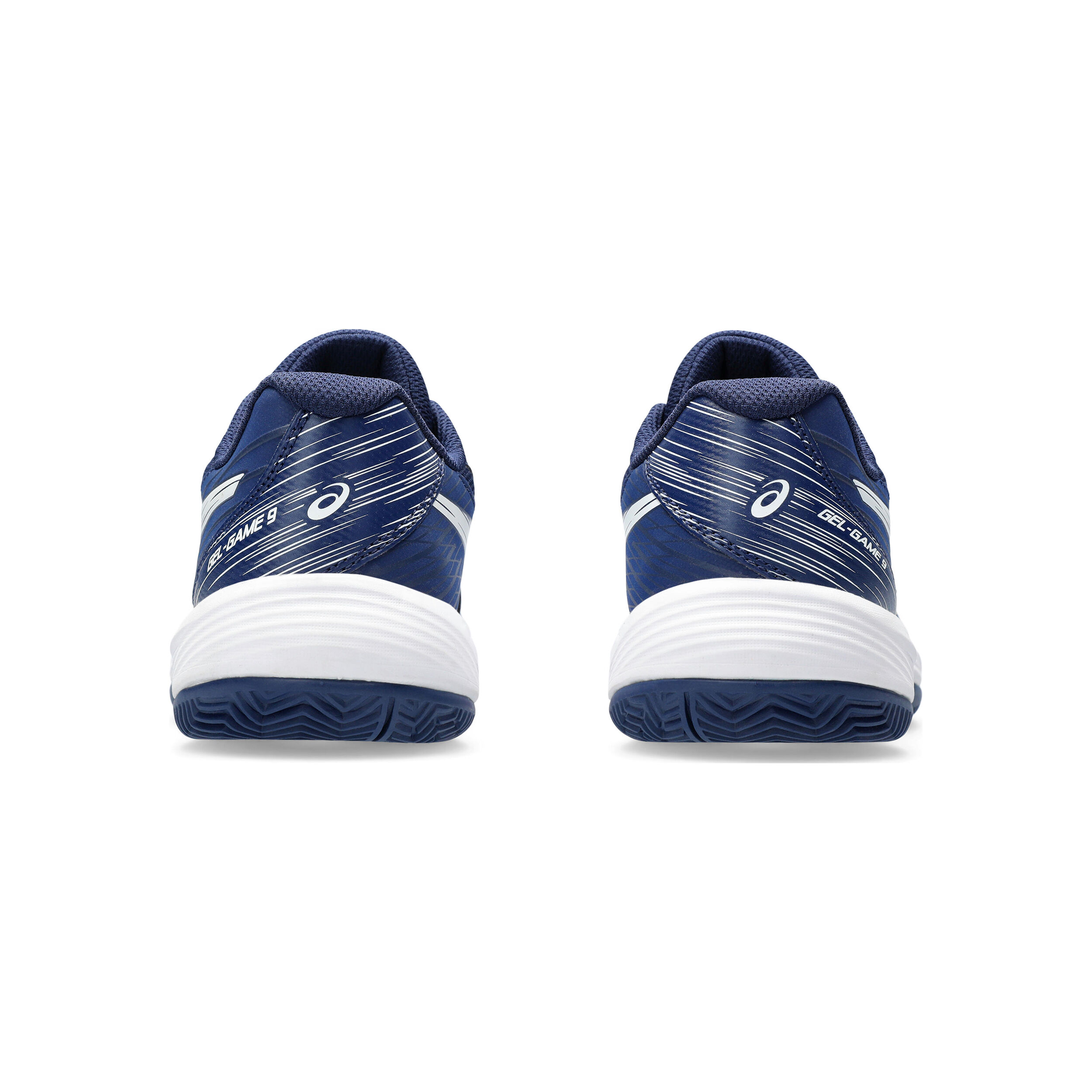 Gel-Game 9 GS Sandplatzschuh Kinder - Dunkelblau, Silber