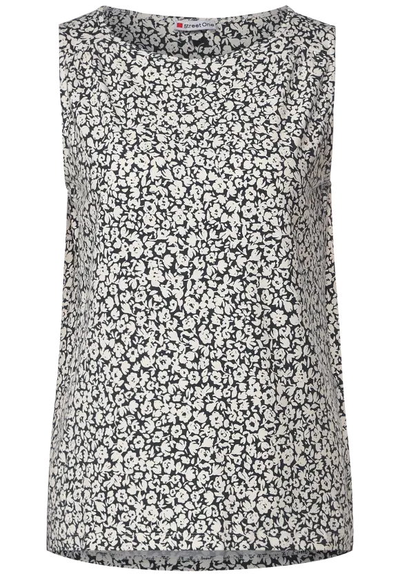 Street One Top mit Blätterprint