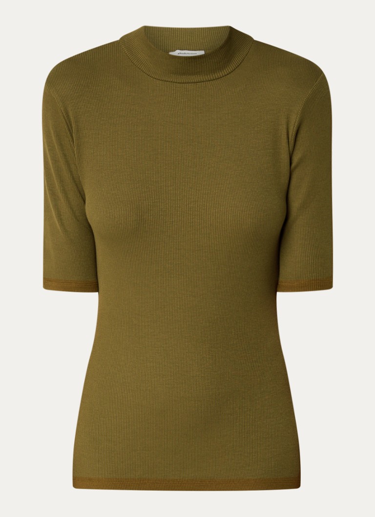 T-shirt a coste Modström Krown