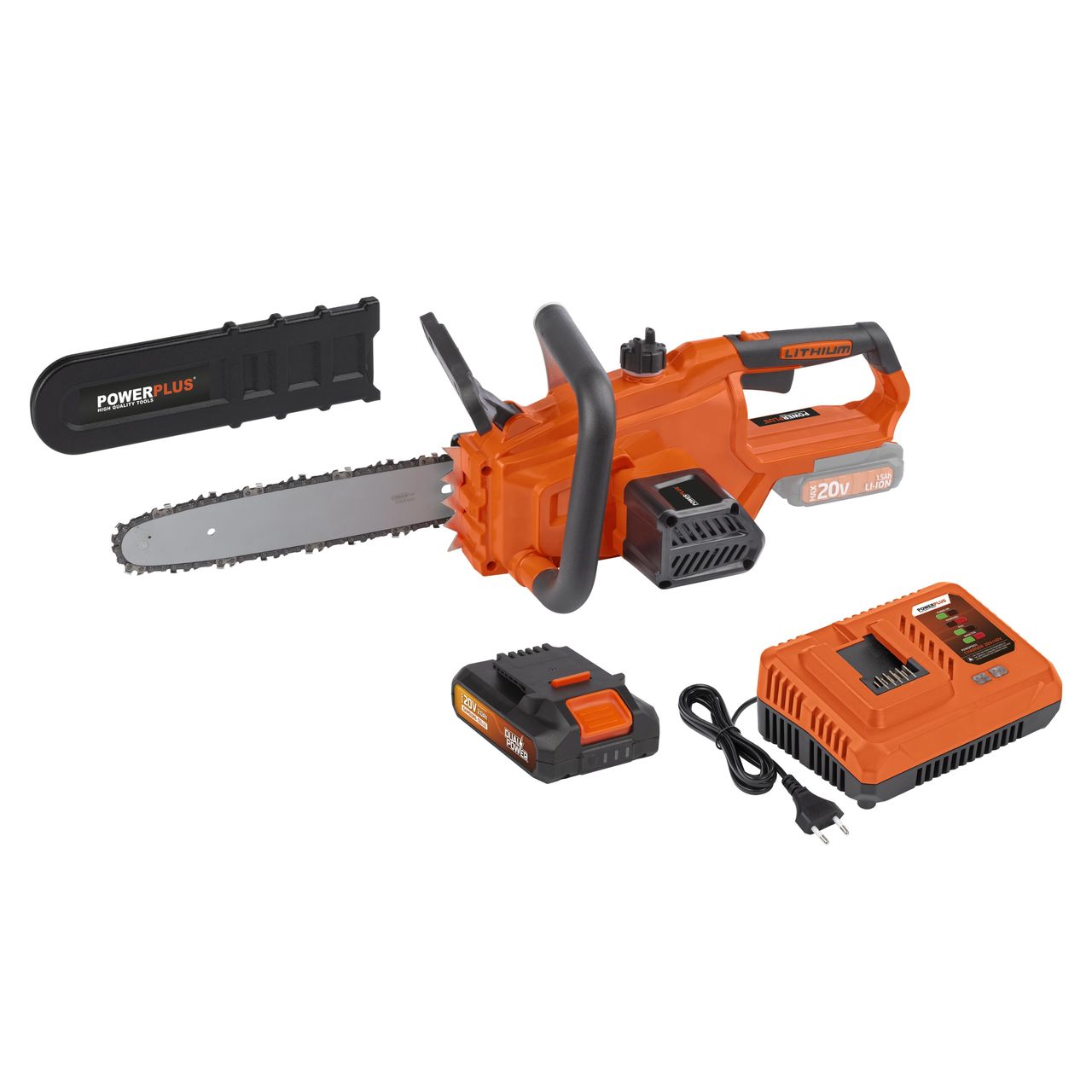 Powerplus Akkukettensäge inkl. 20V Akku und Ladegerät POWDPGCSS1