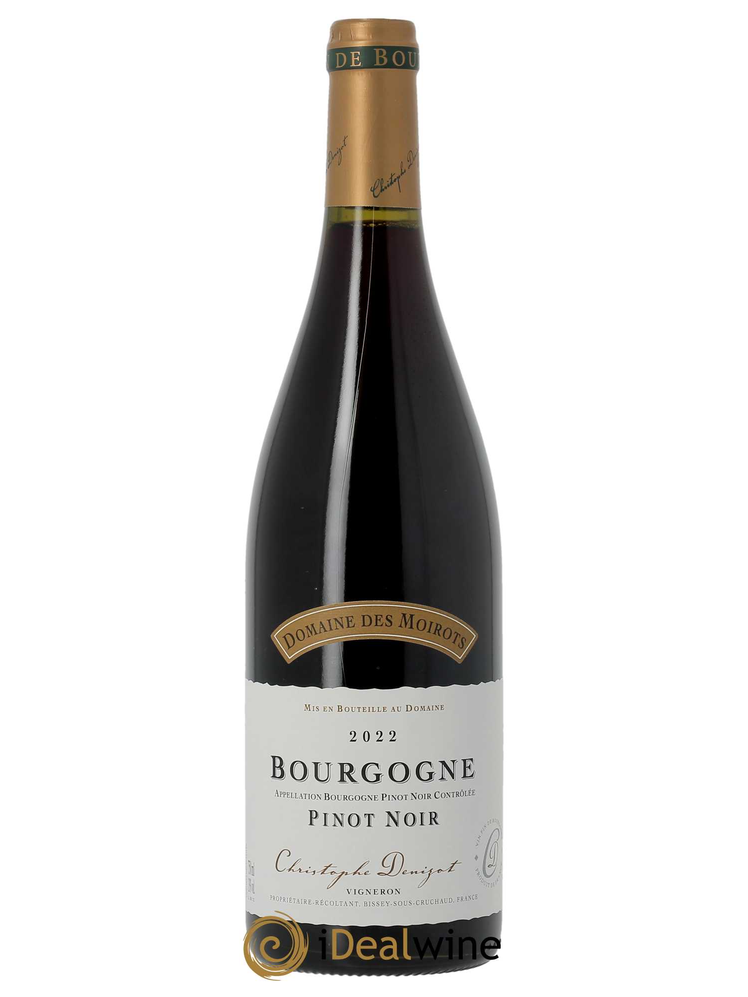 Bourgogne Pinot Noir Domaine des Moirots  2022 - Lot de 1 Bouteille