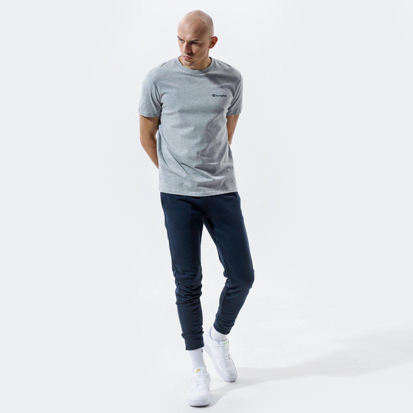 CHAMPION T-SHIRT CREWNECK T-SHIRT Grau