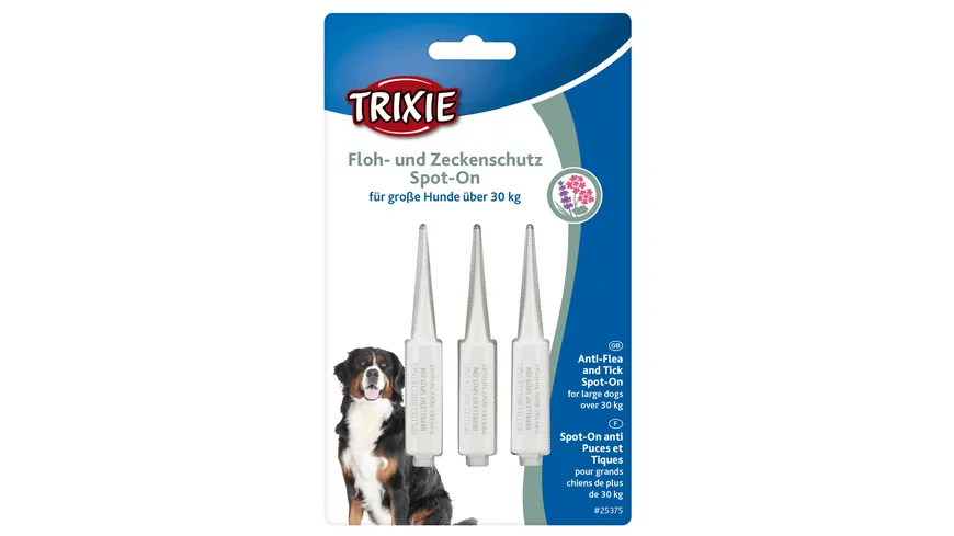 Trixie Floh/Zeckenschutz Spot-On für Hunde über 30 kg Inhalt: 3 x 5 ml 15 ml