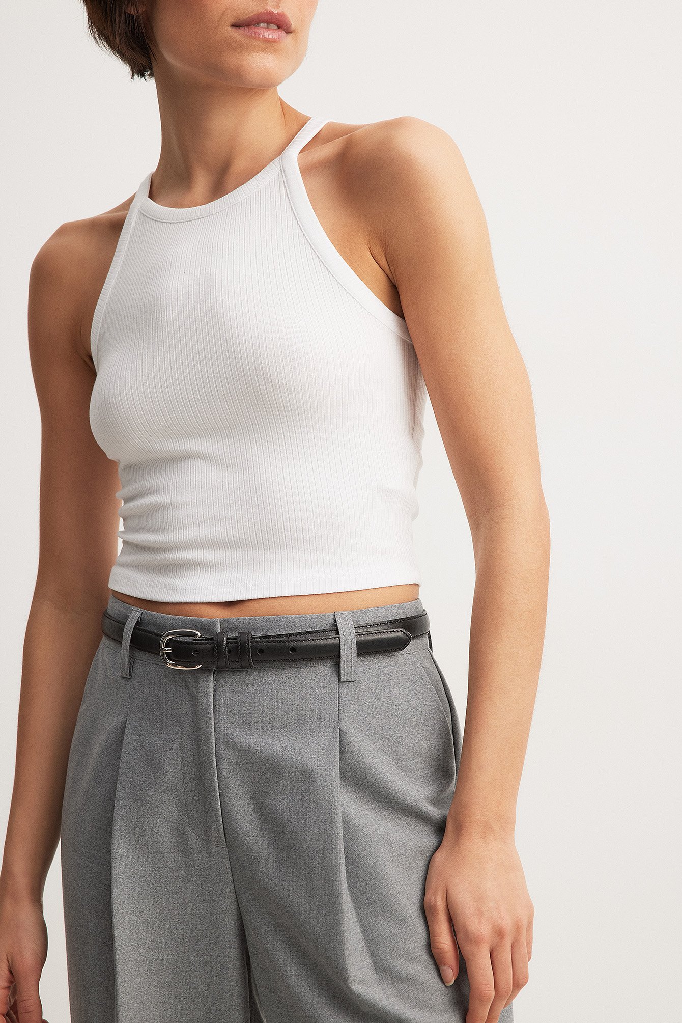 Hochgeschnittenes Crop-Singlet