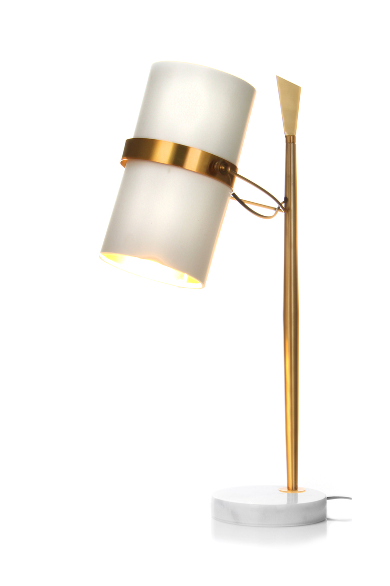 Kayoom Tischlampe Novum 210 Weiß / Gold