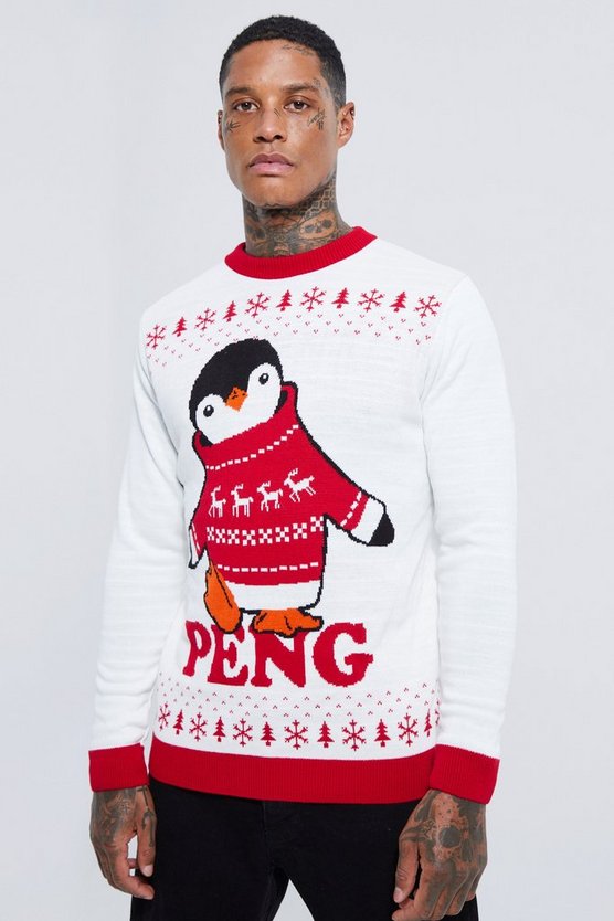 Peng Pinguin Weihnachtspullover