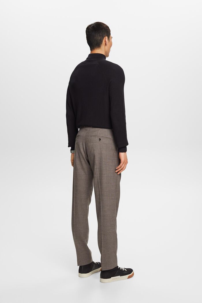 Wollhose mit Hahnentrittmuster