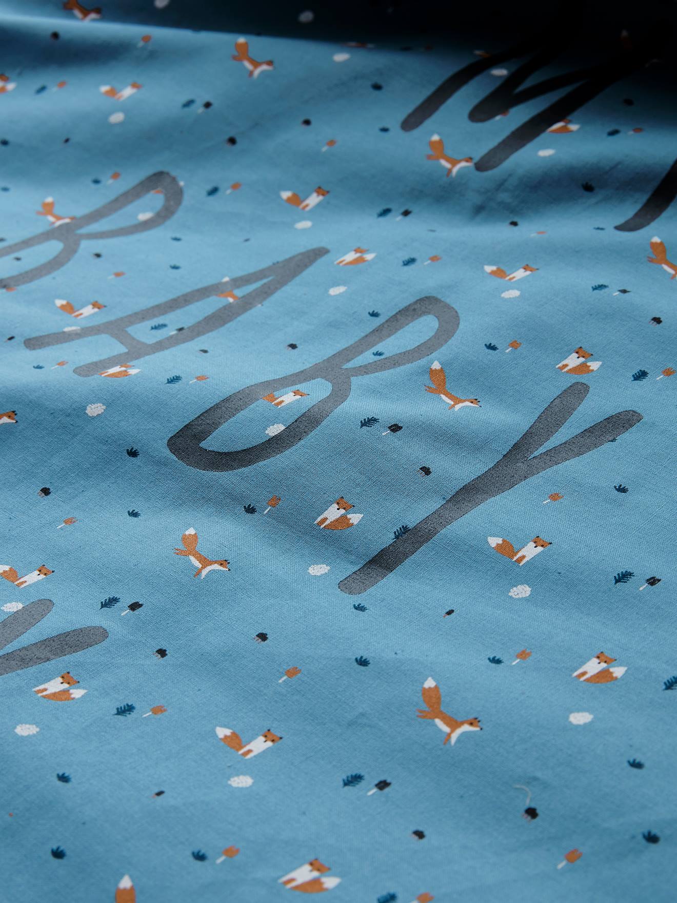 Vertbaudet Baby Bettbezug ohne Kissenbezug BABY FOX Oeko-Tex - blau