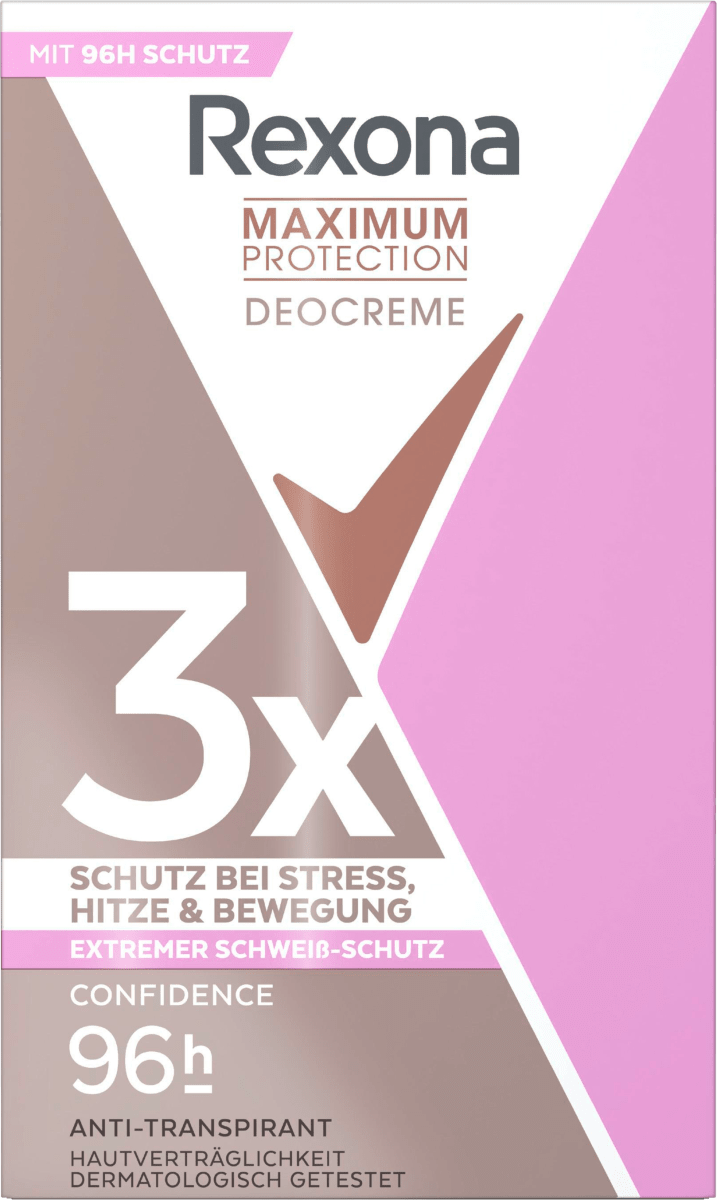 Antitranspirant Deocreme Maximum Protection Confidence, 45 ml