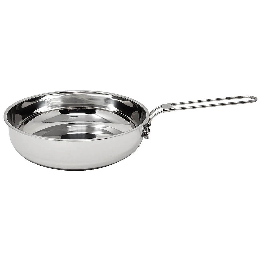 Edelstahl Pfanne mit Deckel 25 cm