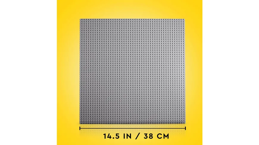 LEGO Classic 11024 Graue Bauplatte, Grundplatte für LEGO Sets, 48x48