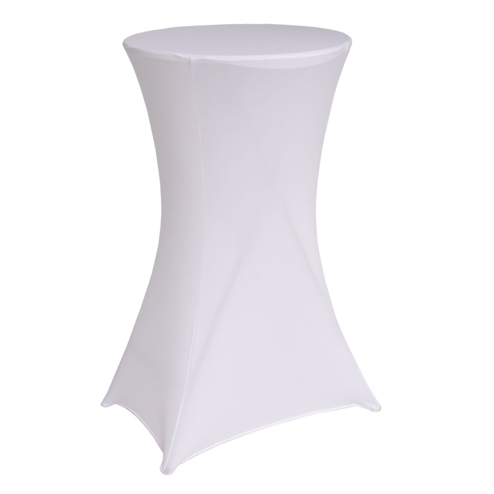 TRUTZHOLM Stehtisch Partytisch mit Husse Ø 60cm Bistrotisch Stehtisch Klapptisch + Decke (Set)