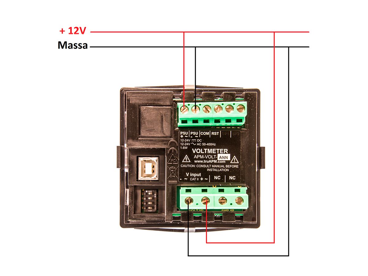 BBA digitale Batterie Spannungsmesser
