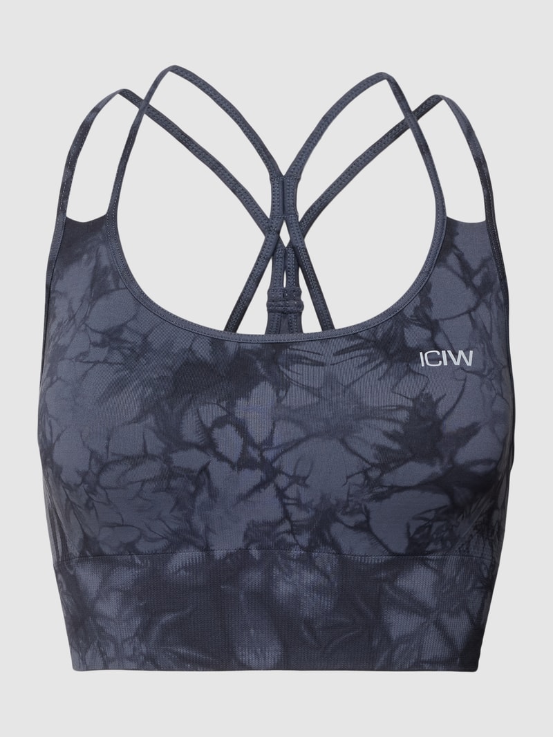 Bustier in Batik-Optik Modell 'Define Seamless Tie Dye' in dunkelblau