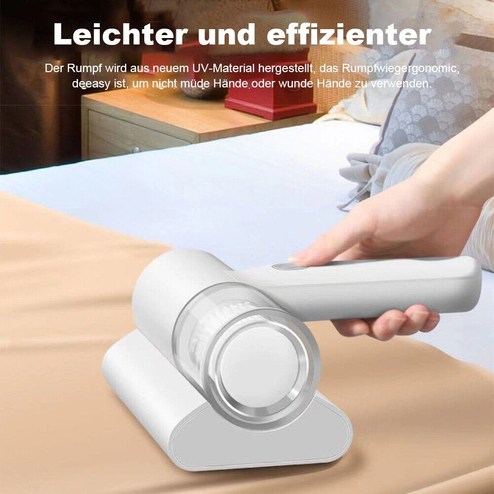 Yoyaxi Matratzenreinigungsgerät Kabelloser Handstaubsauger mit hoher Saugkraft und UV-Reinigung, - Hohe Saugkraft von 10 kPa für gründliche Reinigung