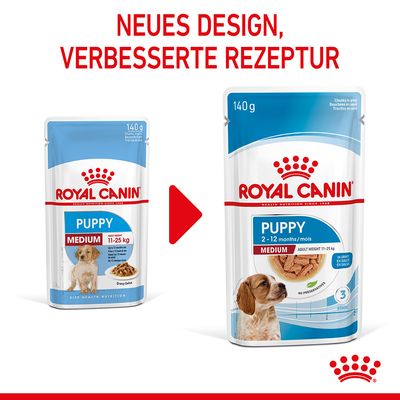 Royal Canin Medium Puppy in Soße