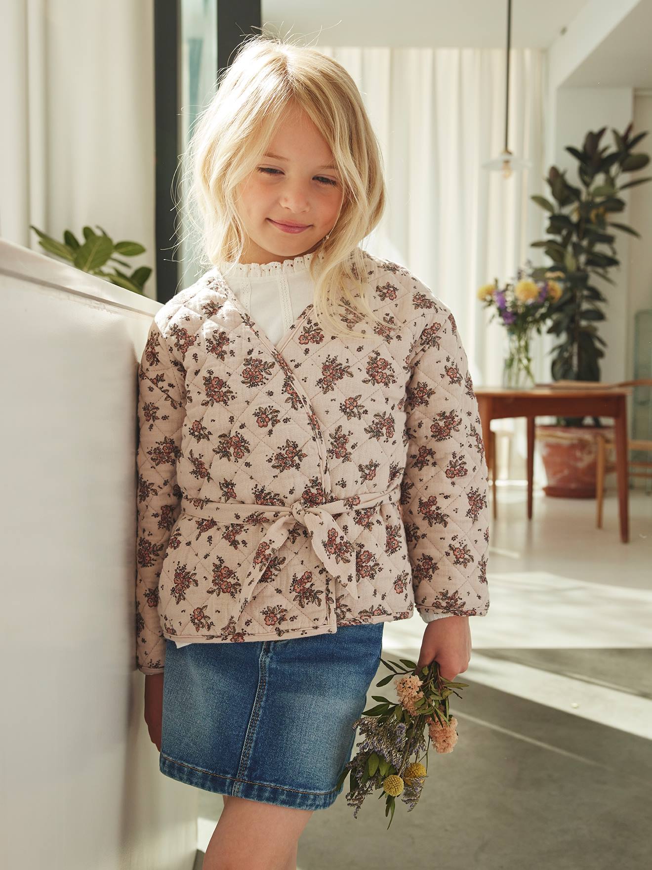 Jupe en jean Basics fille double stone