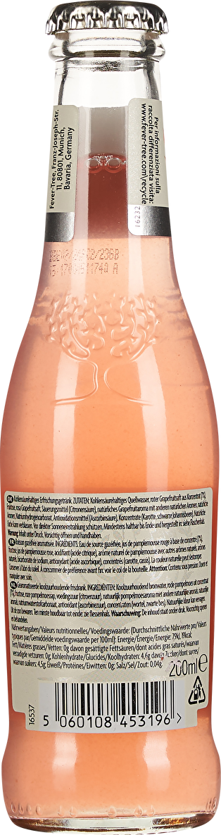 Fever-Tree Sparkling Pink Grapefruit 0,2 Liter