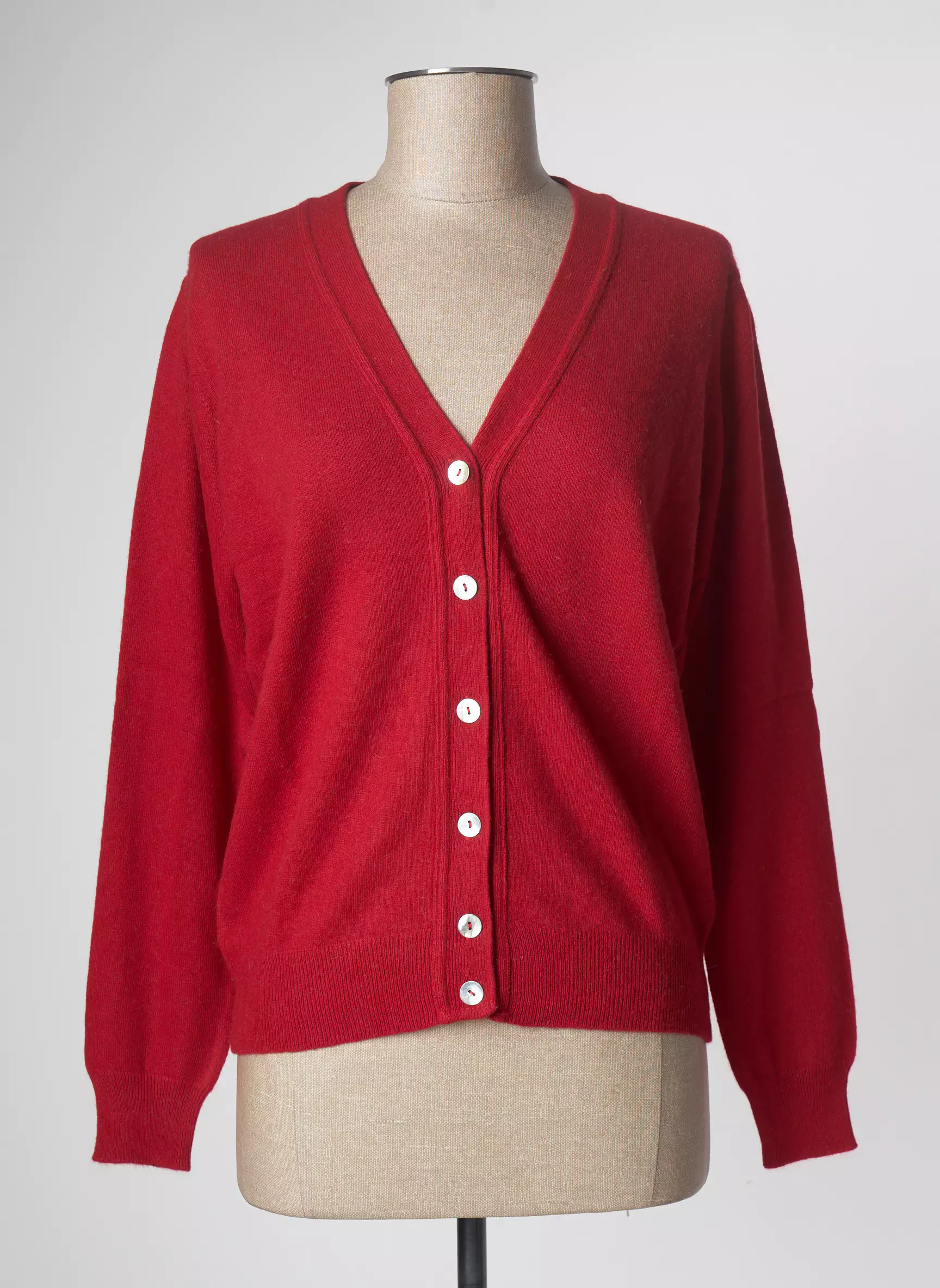 Tricobel Cardigans Femme couleur rouge