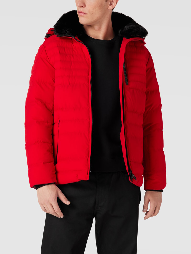 Funktionsjacke mit Label-Details Modell 'POLAR special' in rot