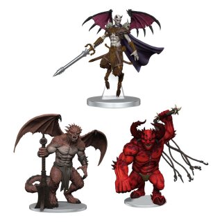 D&D Icons of the Realms Miniaturen vorbemalt Archdevils - Hutijin, Moloch, Titivilus
