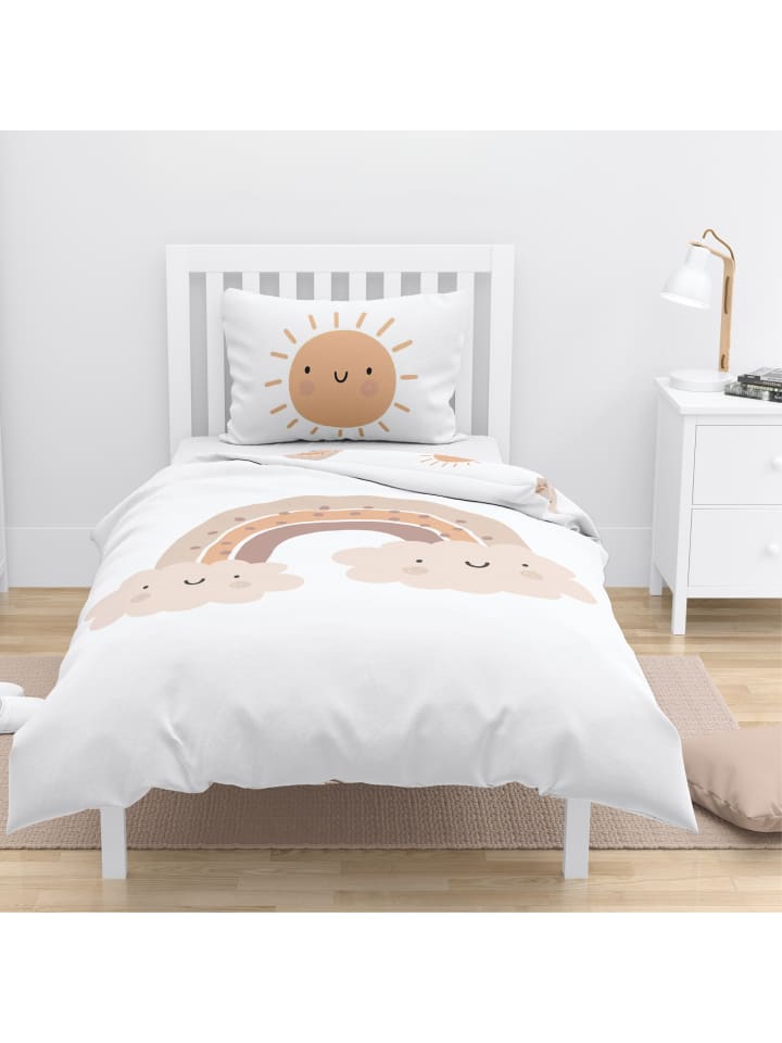 TRAUMHELDEN Baby Bettwäsche-Set Biber/Flanell 