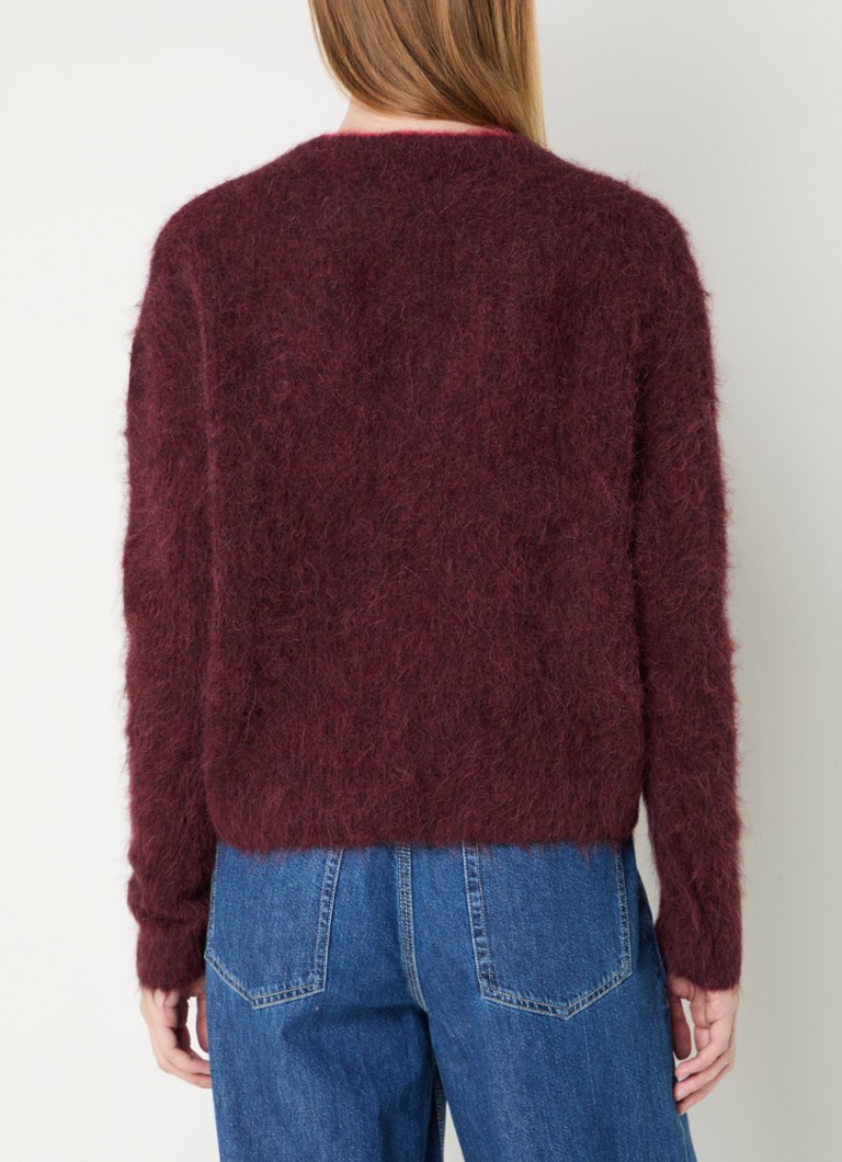 Gilet American Vintage en grosse maille de laine mélangée avec poches plaquées