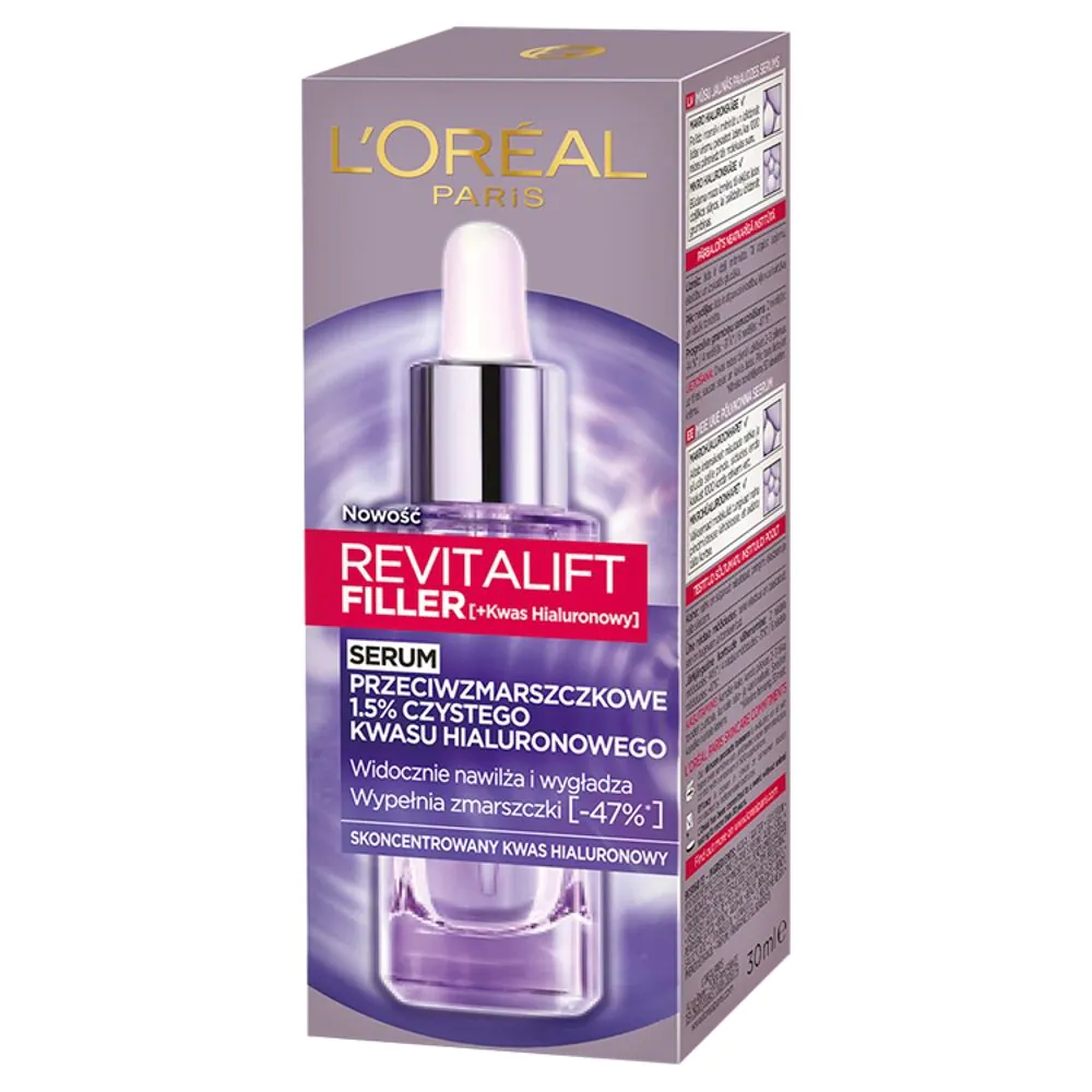 L'Oréal Paris Revitalift Filler 1,5% HA serumas (dar twarzy)