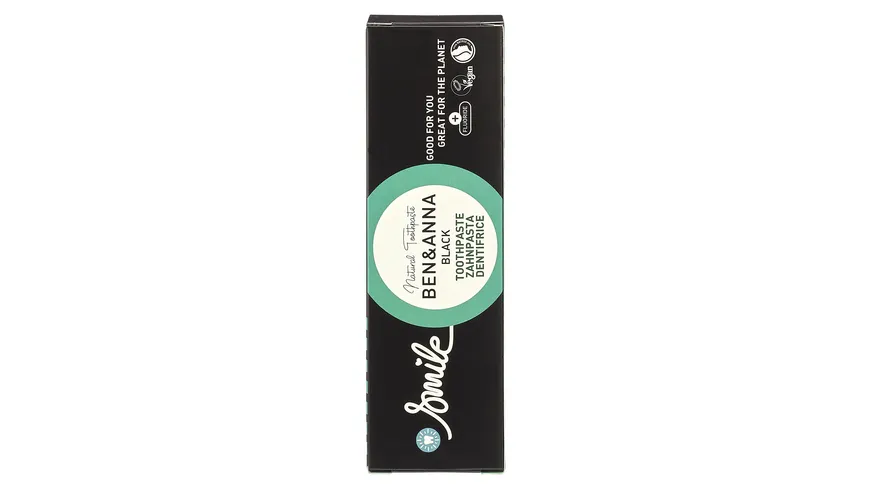 BEN&ANNA Zahnpasta Alutube Black 75 ml