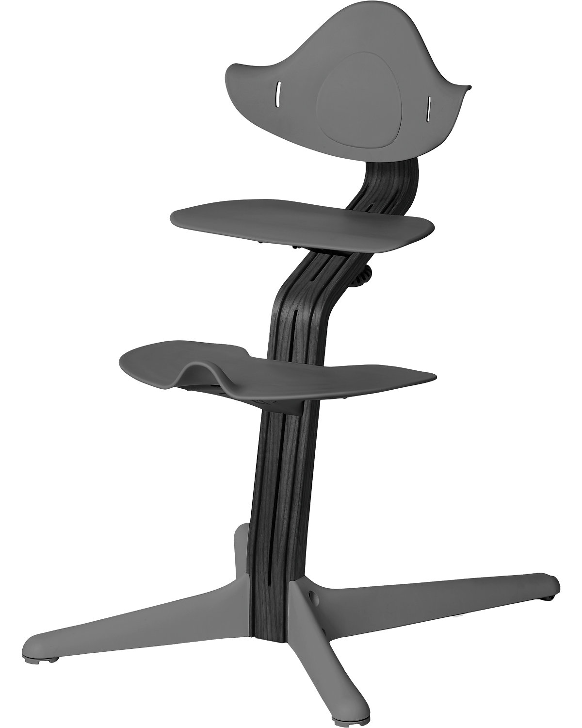 Nomi Hochstuhl, Eiche mit Buchenkern, schwarz lackiert, grey