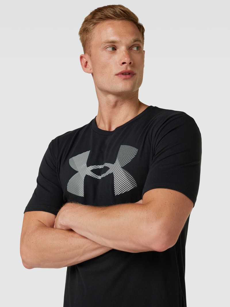 T-Shirt mit Logo-Print Modell 'BIG LOGO FILL' in schwarz
