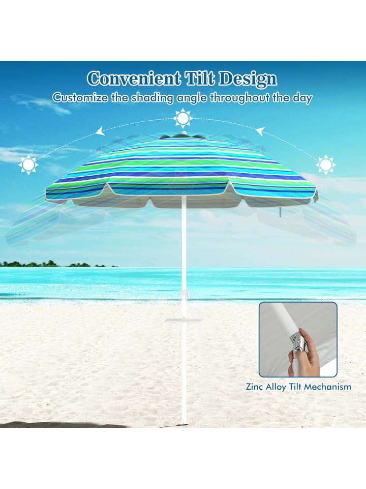 COSTWAY 200 cm Sonnenschirm in Grün günstig kaufen onesize
