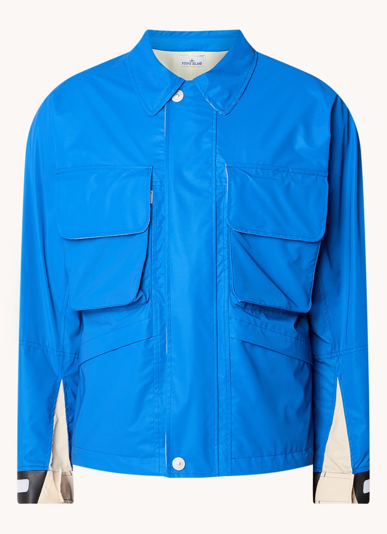 Vjetrovka Stone Island 445X2 s džepovima na preklop i printom logotipa