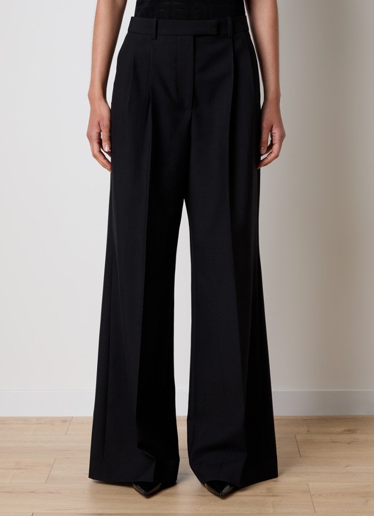 Givenchy high-waisted wide-fit wool palazzo trousers with side pockets