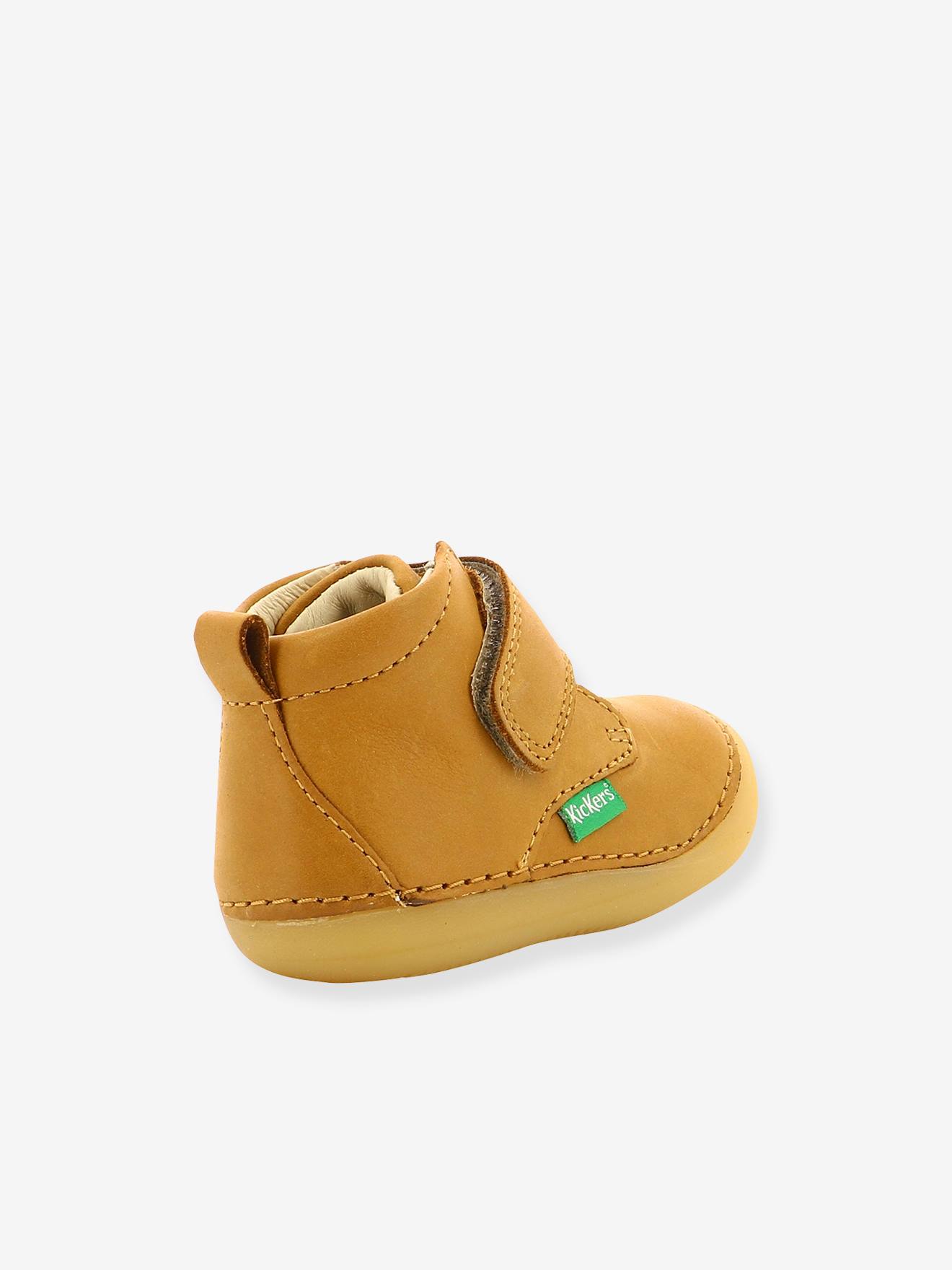 Bottillons cuir bébé garçon Sabio KICKERS® 1ers pas camel