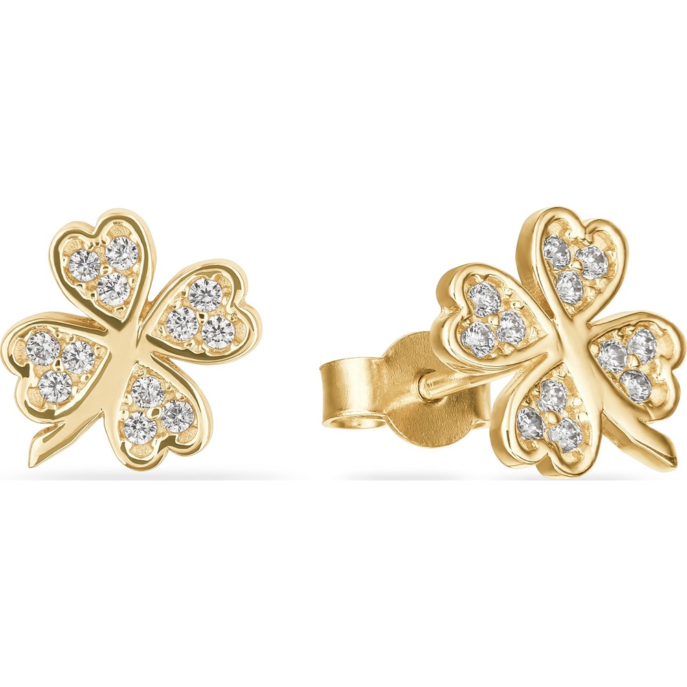 FAVS Boucles d'oreilles à fermoir à poussette 585 Or jaune Boucles d'oreilles