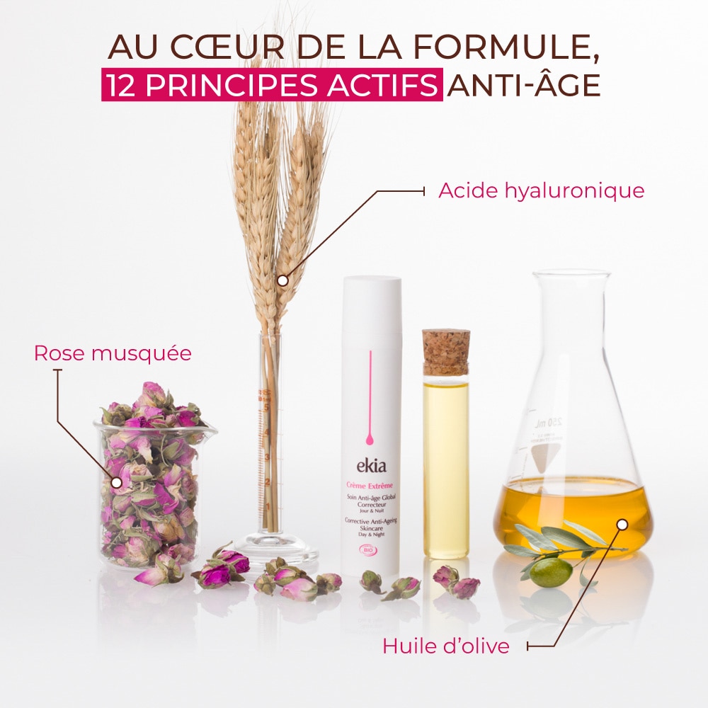 ekia Crème Extrême Crème correction 6 en 1 -Anti-âge global - Certifiée bio