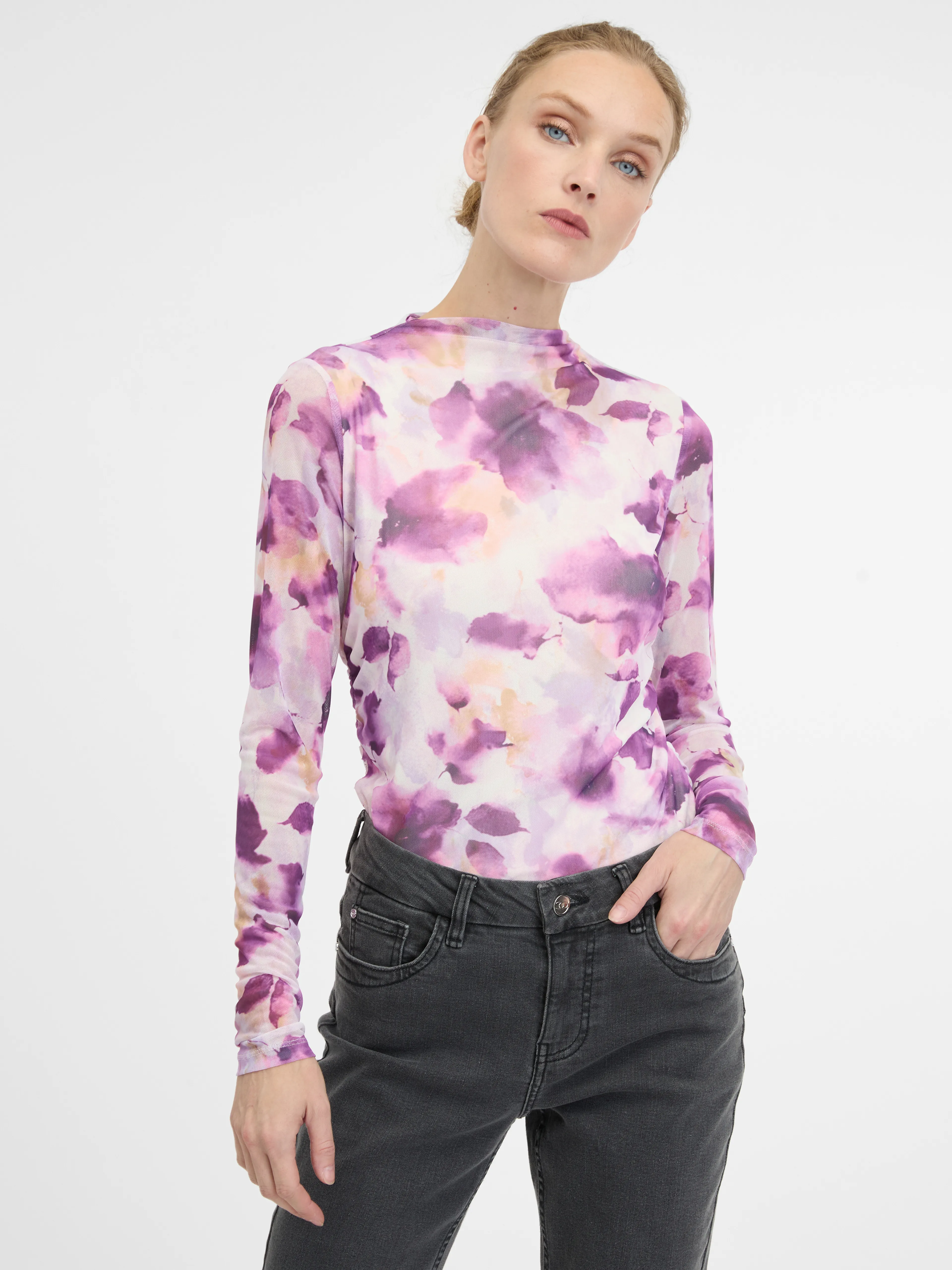 Rosa Damen Langarm-T-Shirt ORSAY