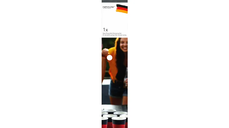 Bierpong-Set Deutschland-Becher + 4 Bälle