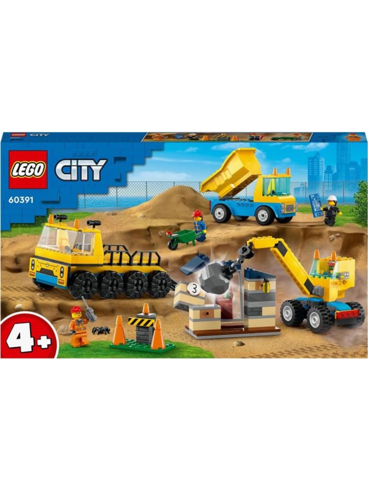 LEGO City Baufahrzeuge und Kran mit Abrissbirne in Mehrfarbig ab 4 Jahre günstig kaufen onesize