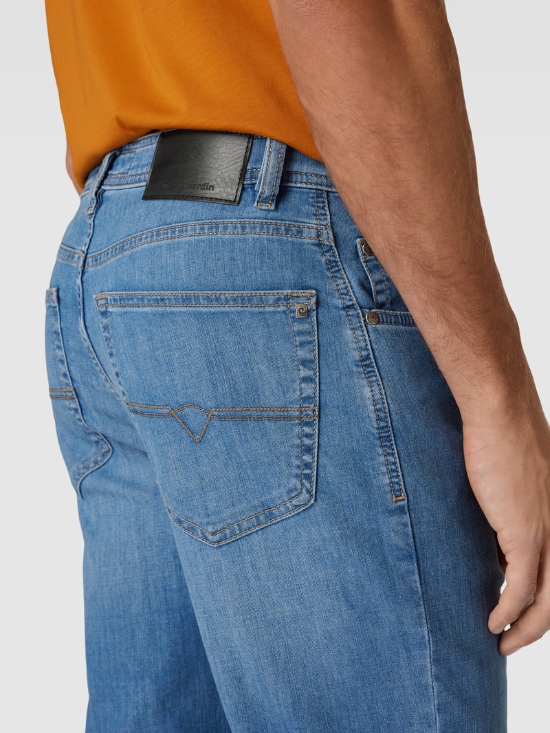 Jeans mit 5-Pocket-Design Modell 'Dijon' in hellblau