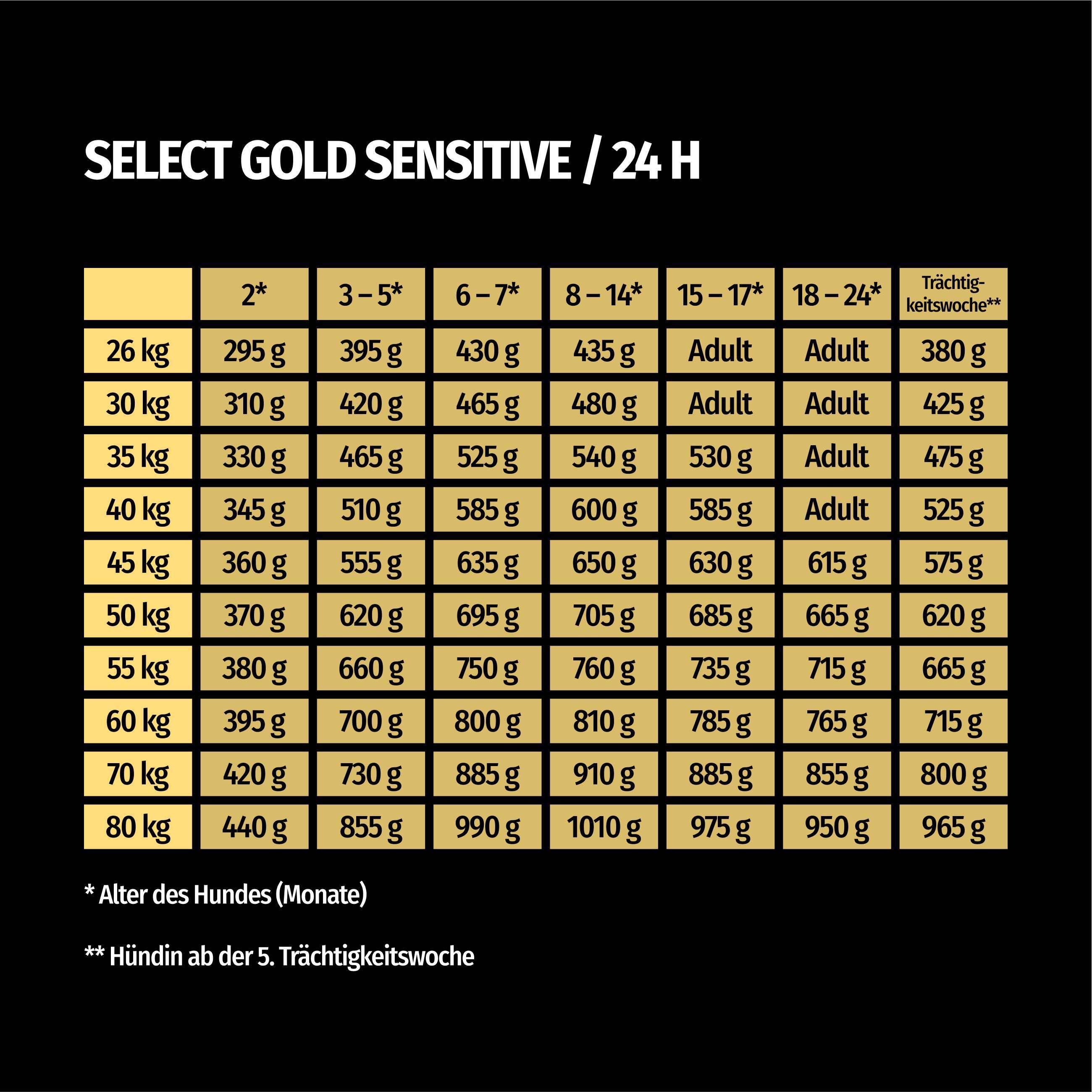SELECT GOLD Hundetrockenfutter SELECT GOLD Sensitive Maxi Junior Lamm/Lachs/Kartoffel 13,2 kg