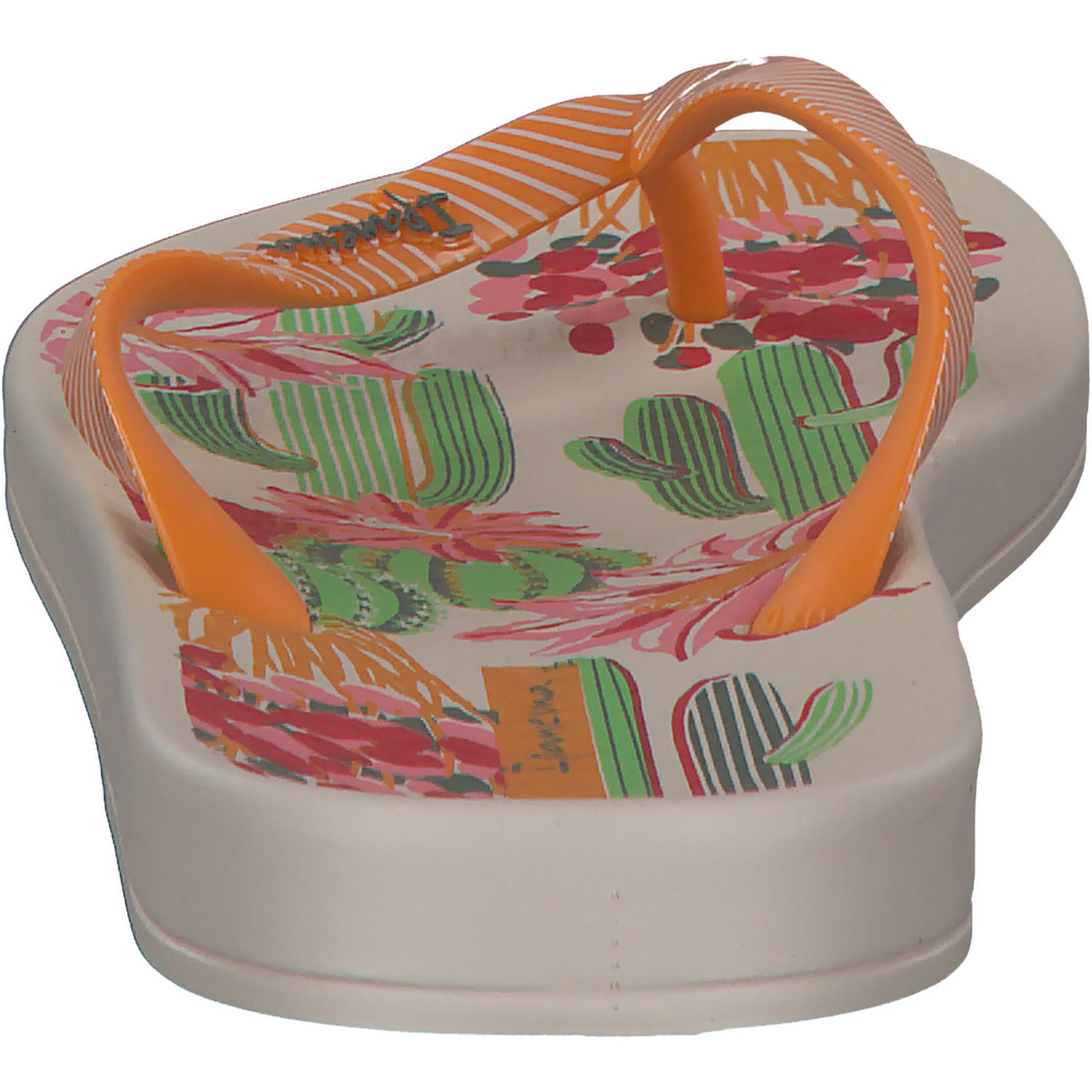 Ipanema Anat Cactus Fem 83326, Zehentrenner, Damen, beige/orange/green